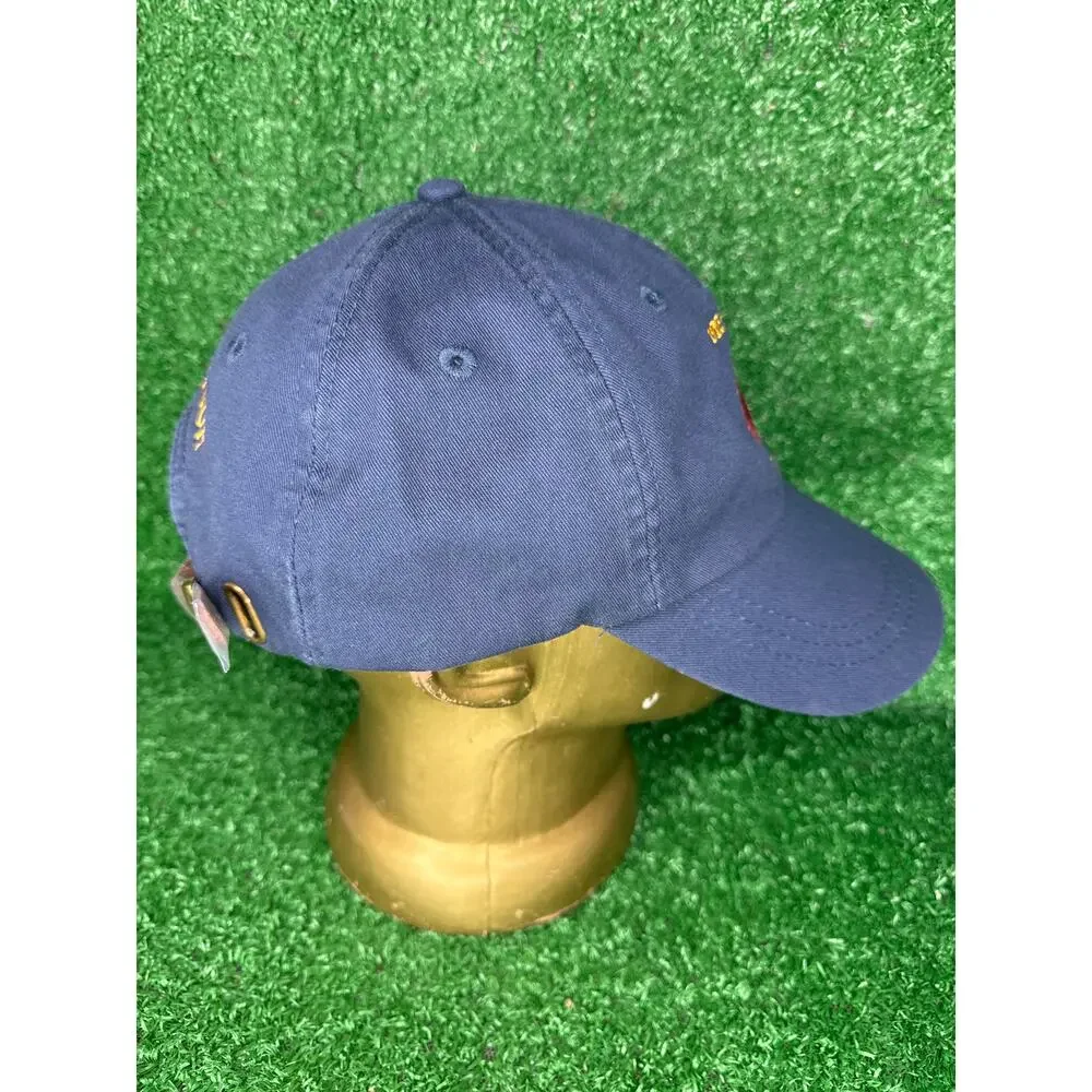 Joe Pera Comedy Hat Cap Strap Back Navy Embroidered Tomato Tour Leather Mens